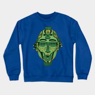 Forrest Green African Mask 5 Crewneck Sweatshirt